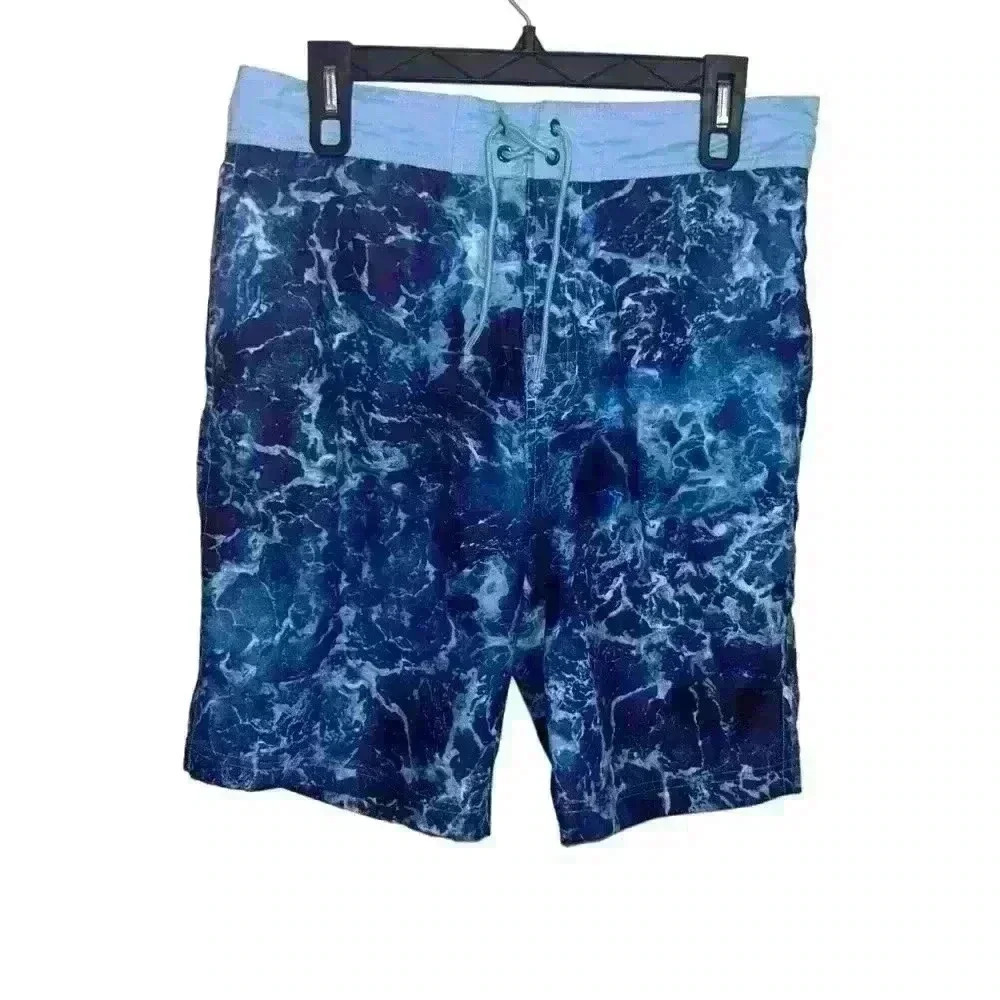 Bass Pro Shops Water Splash Print Swim Trunks Size M